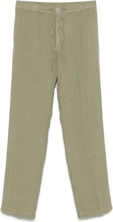 120% Lino Pantaloni in lino - Verde