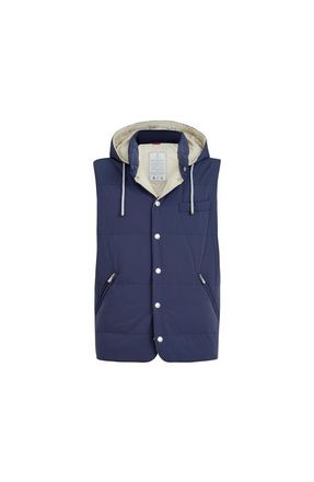 Brunello Cucinelli Nylon down vest in Blue at Nordstrom, Size Xxx-Large Eu