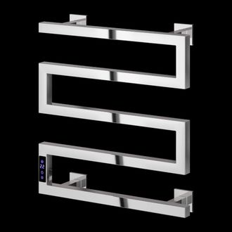 Aquarius DigiTherm Vispa Dry Electric Radiator with LCD Display 510 x 500mm in Silver