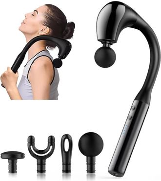 OEM Massage Pistool Met Verlengde Handvat, Revolutieair U-vormig Massager Voor Diepe Weefselschade En Pijnverlichting, Bereikt Nek