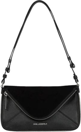 Karl Lagerfeld K Hardware Schoudertas - Dames - Schoudertassen - Zwart - ONE Size - Leer - Tassen