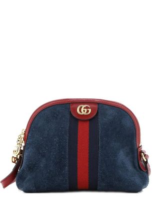 Gucci Ophidia Dome Shoulder Bag Suede Small crossbody bag - Blu