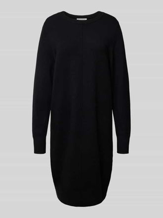 Christian Berg Knielanges Strickkleid mit Rundhalsausschnitt in Black, Gr&ouml;&szlig;e XL