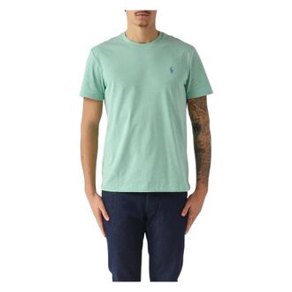 Polo Ralph Lauren T-Shirts, male, Green, Size: XL Cotton T-Shirt