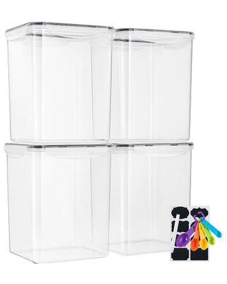 Sorbus Pack Of 4 Airtight Food Storage Containers