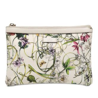 Gucci Pre-owned Gucci Printed Canvas Flora Infinity Clutch Ladies 82ZCSQH92FPKFEJH