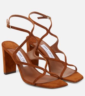 Jimmy Choo London Womens Azie 85 Sandals In Tan