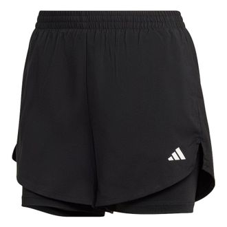 adidas (WMNS) adidas AEROREADY Made for Training Minimal Two-in-One Shorts Black HN1044