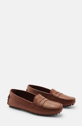 Scarosso Ashley Driving Shoes in Cognac - Calf at Nordstrom, Size 37.5
