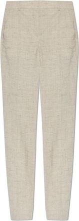 Moschino Rechttoe-rechtaan broek - Dames - Straight fit broeken - Beige - S - Katoen - Broeken