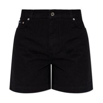 Dolce & Gabbana Denim Shorts, female, Black, Size: 2XS Denim Shorts