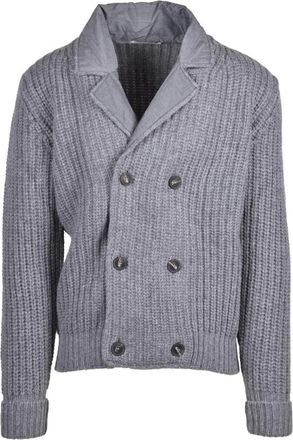 KANGRA Giubbino Doppio Petto - Heren - Vesten - Grijs - L - Wol - Truien & Vesten