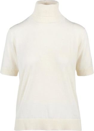 FILIPPO DE LAURENTIIS Truien & Vesten, Dames, Wit, S, Wol, Dolcevita Turtleneck