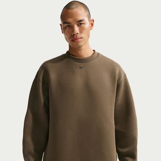 Nike Mens Tech Fleece Loose Fit Crew in Blue | HV6537-468