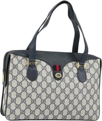 Gucci Pre-owned Handbags, female, Blue, Size: ONE SIZE Pre-owned Vintage Plastic Handbag