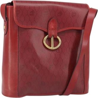 Dior Pre-owned Cross Body Bags, female, Red, Size: ONE SIZE Pre-owned PVC Shoulder Bag