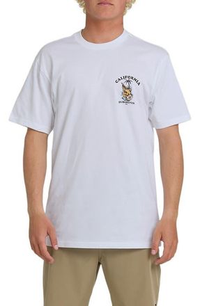 Quiksilver CA Skull Tail Cotton Graphic T-Shirt in White at Nordstrom, Size Xx-Large