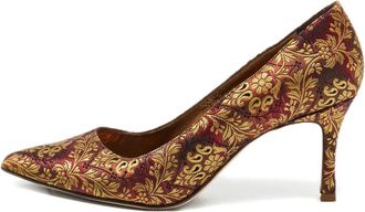 Manolo Blahnik Pumps a punta BB Brocade - Rosso