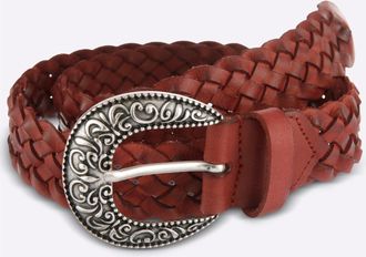 Heine Lederg&uuml;rtel HEINE, Damen, Gr. 11,5, rotbraun, G&uuml;rtel Lederg&uuml;rtel