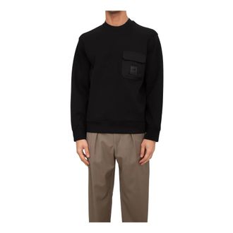 Emporio Armani Hombre, Sudaderas, Negro, Talla: M