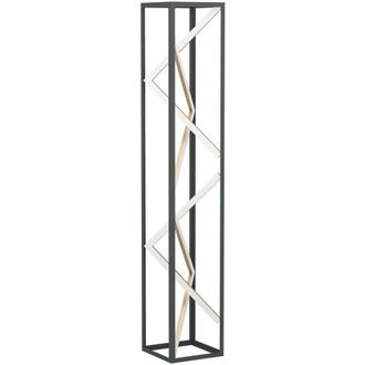 Loops Stylish Black & Gold Floor Lamp - Elegant Indoor Lighting Solution
