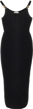 Versace Knitted midi dress with Medusa motif Woman 38