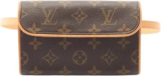 Louis Vuitton Pre-owned Belt Bags, female, Brown, Size: ONE SIZE Pre-owned Pochette Florentine Monogram waist bag