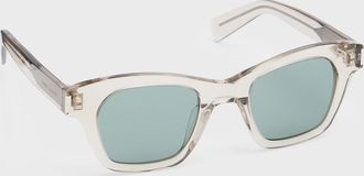 Saint Laurent SL 592 Acetate Rectangle Sunglasses
