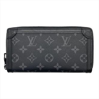 Louis Vuitton Black Monogram Eclipse Long Wallet (Bi-Fold) (Pre-Owned)