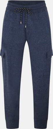 HUGO BOSS Mens Florencio Solid Patterned Slim Joggers in Dark Blue - Size 2XL