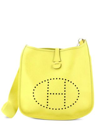 Herm&egrave;s Evelyne Bag Gen III Epsom PM crossbody bag - Giallo
