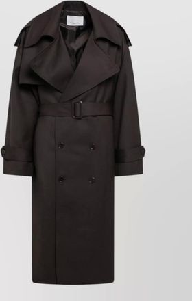 Frankie Shop dursley wool blend trench coat belted