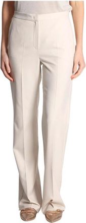 iBlues Witte Broek Flare Stijl - Dames - Wijde Broeken - Wit - XS - Broeken