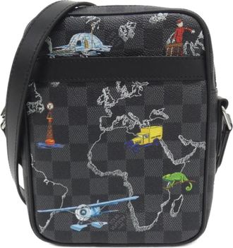 Louis Vuitton Graphite Coated Canvas Shoulder Bag (Pre-Owned)