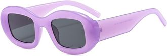 Generic Mens Sports Vacation Sunglasses Womens Shopping Outdoor Decorative Sun Glasses(Purple)