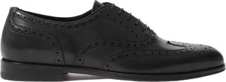 Scarosso Judy Oxford Schoenen - Dames - Veterschoenen - Zwart - 37 1/2 EU - Leer - Schoenen
