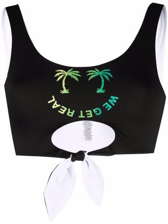 Diesel We Get Real bikini top - women - Spandex/Elastane/Polyamide - M - Black