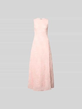 Rotate Maxikleid mit floralem Allover-Besatz in Hellrosa, Gr&ouml;&szlig;e 40
