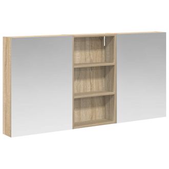vidaXL Juego De Muebles De Ba&ntilde;o Con Estante 3 Pcs 140 X 14,5 X 70 Cm Vidaxl