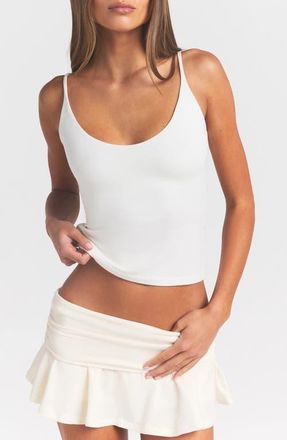 SKIMS Smooth Lounge Scoop Neck Cami in Egret at Nordstrom, Size X-Small