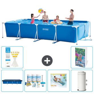 Intex Piscina Con Estructura Rectangular - 450x220x84 Cm - 7-piezas S161