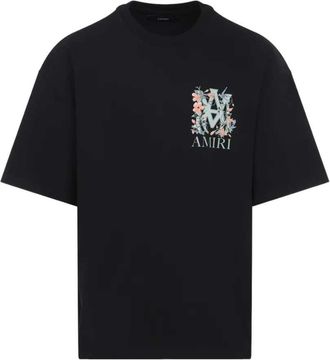 Amiri T-Shirt mit Blumenlogo