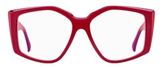 Max Mara MM5162-B Butterfly Blue Block Eyeglasses - Red