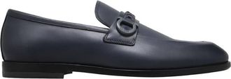Ferragamo Antigua Gancini Leather Loafers, Size 8 EEE