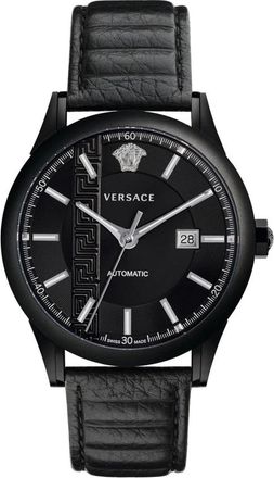 Versace Aiakos Automatisch Horloge Swiss Made - Heren - Horloges - Zwart - ONE Size - Accessoires