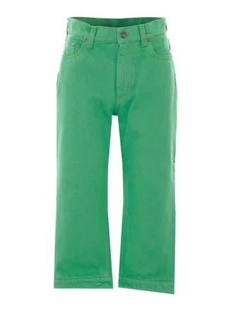 Versace Green Capri Jeans