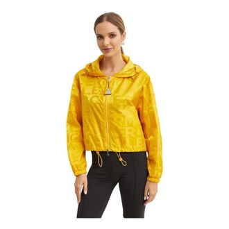 Moncler Jassen, Dames, Geel, S, Vernant Monogrammed Jacket