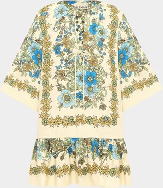 Alemais Sophia Drop-Waist Mini Dress