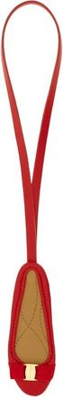Ferragamo Bow Varina Leather Charm - Dames - Sleutelhangers & Tashangers - Rood - ONE Size - Leer - Accessoires