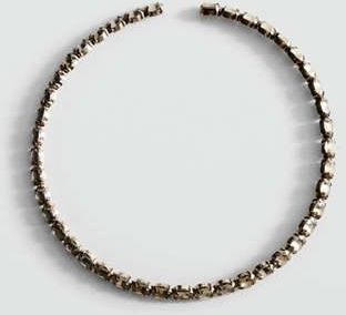 Mango Collana rigida con cristalli sfaccettati oro - Donna - Taglia unica - MANGO